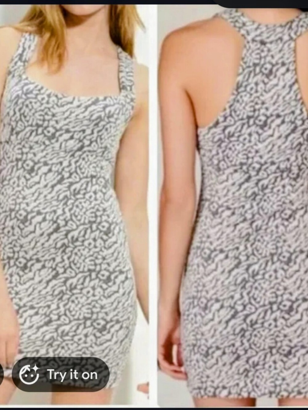 Free People Patterned Racerback Knit Dress - Picture 7 of 7